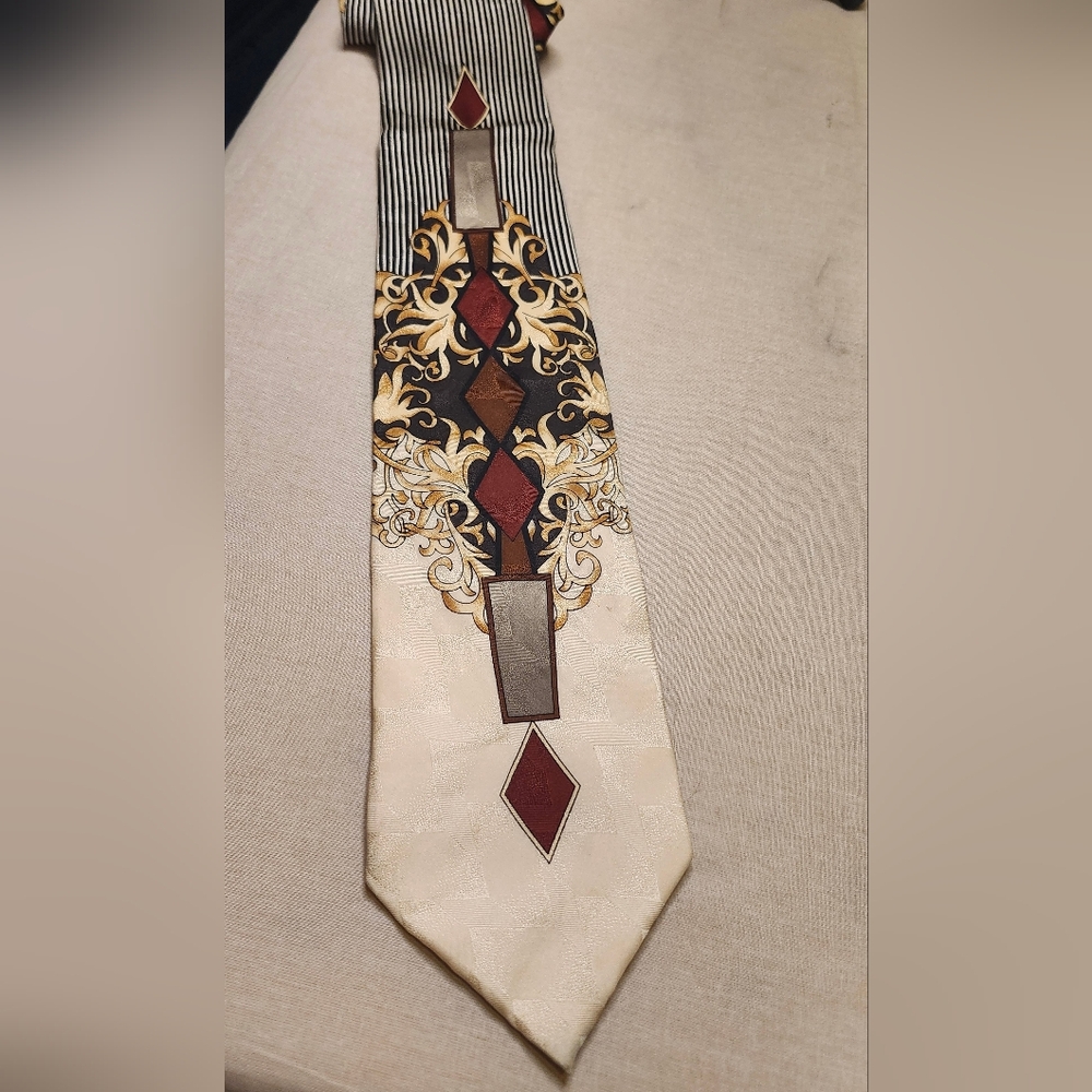 Elegant Multicolor Men's Silk Tie
